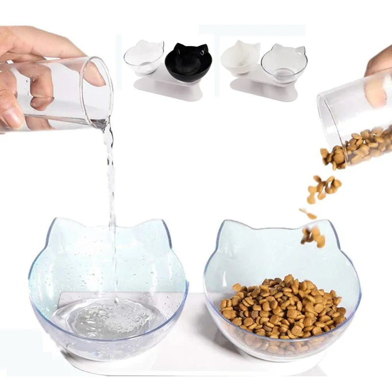 Double Bowl with Raised Stand