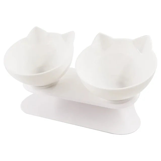 Double Bowl with Raised Stand