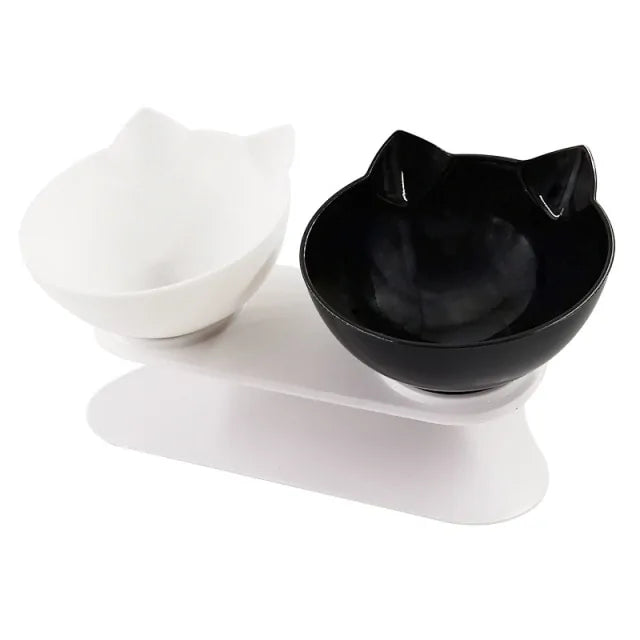 Double Bowl with Raised Stand