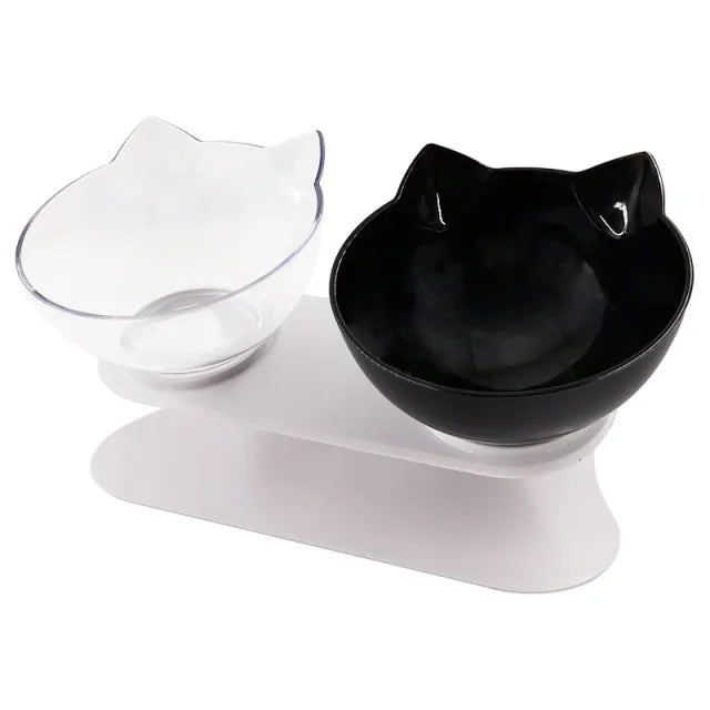 Double Bowl with Raised Stand