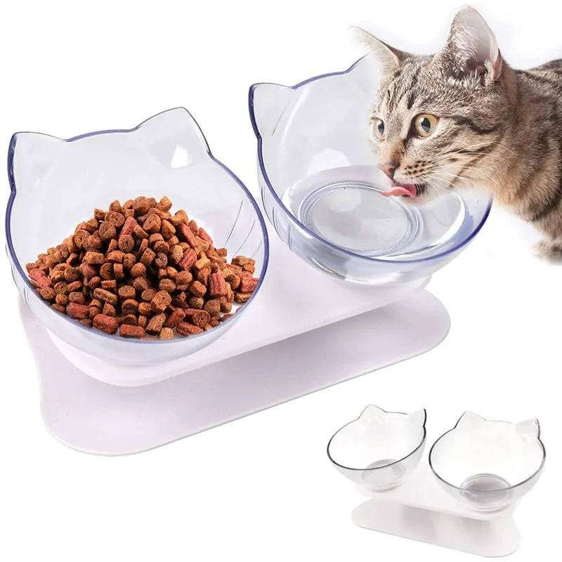 Double Bowl with Raised Stand