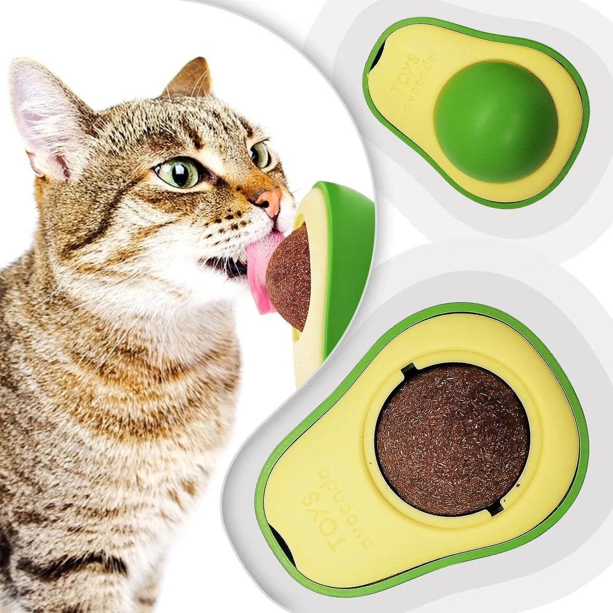 Catnip Wall-Sticker Licking Toy