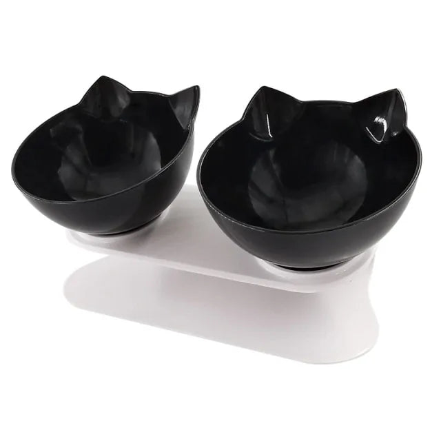 Double Bowl with Raised Stand